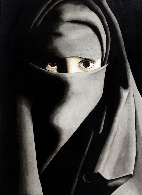 Sophie in Niqab