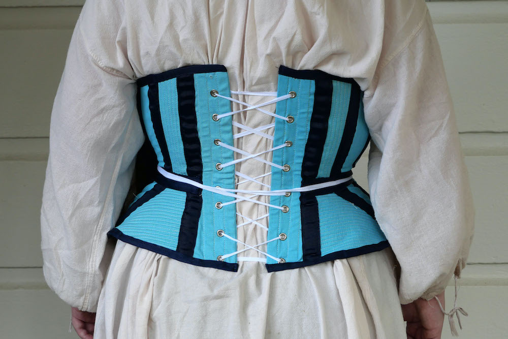 1873 Corded Corset Back